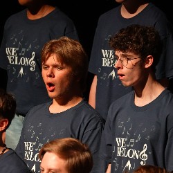 High School students sing at the All-District Choir Concert